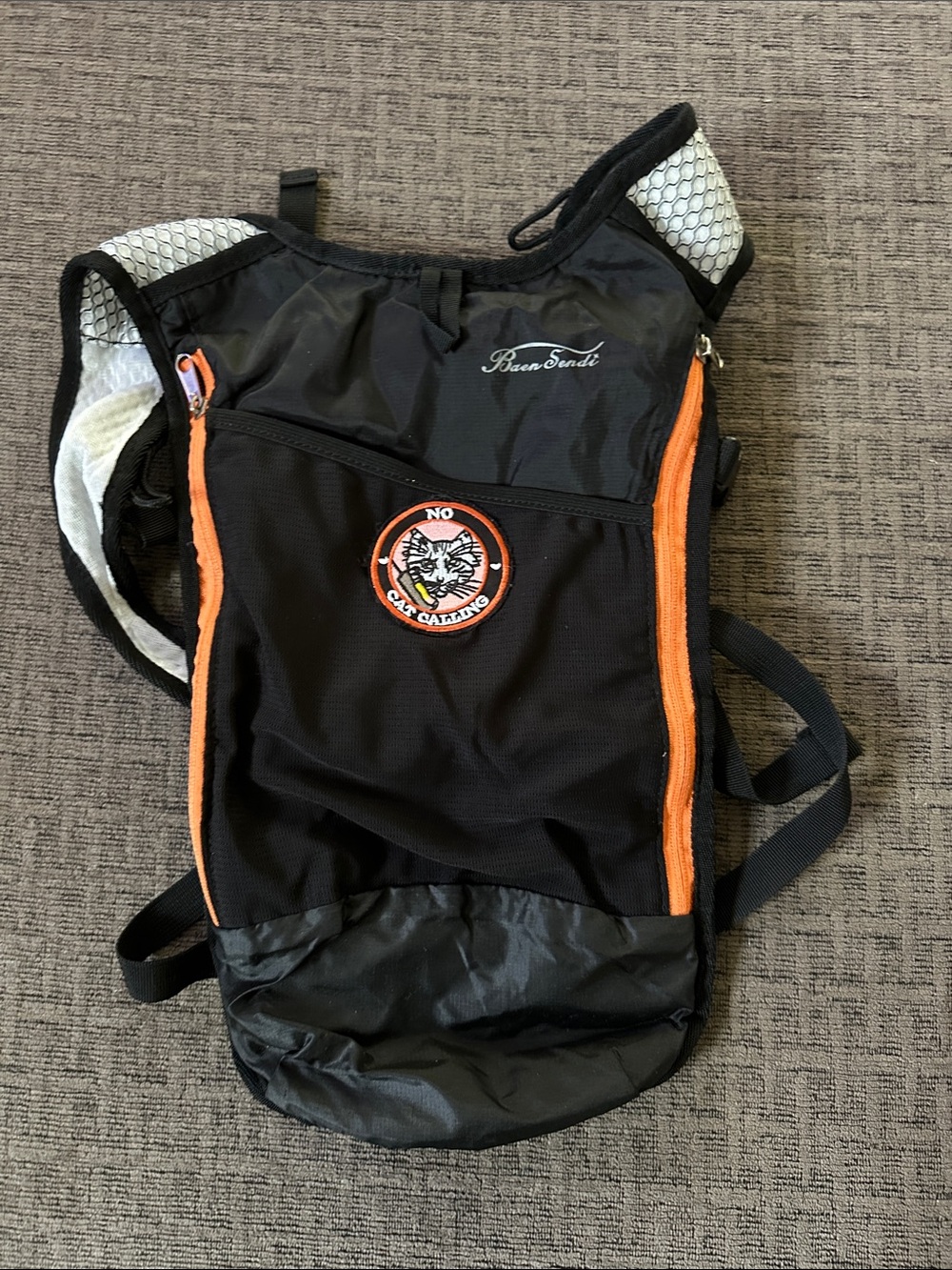Black & Orange Water Backpack